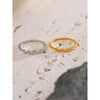 Arrivals Stainless Steel Zirconia Wave Shape Thin Finger Ring Pvd Plated Minimalist Chic Jewelry Gift - Image 6