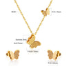 Circular Shell Jewelry Set Pendants Necklace Earring Sets Sun Cross Stainless Steel Set For Women Wedding Party - Image 17