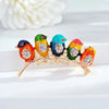 Magpie Brooch Cute Bird Flower Enamel Rhinestone Corsage Pin Clothing Accessories Jewelry - Image 18