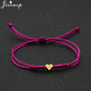 Multicolor Rope Lucky Heart Bracelets Women Men Charm Woven Handmade Bangles Braided Adjustable Buddhism Jewelry - Image 17
