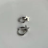 1Pc Vintage Hip Hop Punk Titanium steel No Piercing Earrings For Women Men Star Pendient Ear Earrings Jewelry - Image 3