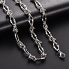 8mm Chic Stainless Steel Chunky Necklace Link Lip Knot Chain for Men Women Punk Hiphop Boy Gold Color Heavy Metal Jewelry Choker - Image 7