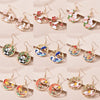Cute Animal Drop Dangle Earrings For Women Girls Cat Rabbit Koi Dragon Colorful Enamel Golor Color Earrings - Image 1