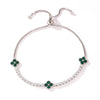 Adjustable Colorful Clover Zircon Bracelet Charm Tennis Charm Cute Sweet Shining Crystal Jewelry Gift - Image 11