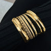 Twist-Texture Bangle Bracelet Set in Gold-Tone and Silver-Tone Styles - Image 4