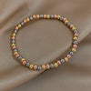 Stainless Steel Bead Stretch Bracelet 3mm or 4mm in Gold-Tone Silver-Tone or Mixed - Image 12
