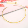 Stainles Steel Chocker Collar Necklace For Women, Open Neck Cuff Torques, Minimalist Necklace Birthday Party Gift - Image 3