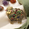 Classic Rhinestone Metal Sheep Brooches for Women Unisex Zodiac Animal Pins Casual Party Jewelry Accessories Gifts - Image 15