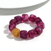 Acrylic Geometric Bead Bracelet with Elastic Stretch Fit - Image 37