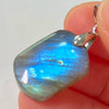 Blue Labradorite Pendant Irregular Shape Bead Stone Orange Necklace for Men Women - Image 31