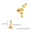 Titanium Starburst Climber Helix Stud Earring 16G Celestial Star Cartilage Earlobe Piercing Jewelry - Image 6