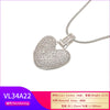Silver Color Bubble Initial Letters Necklaces 26 Letters Pendants Necklaces for Women Brass CZ Jewelry - Image 54