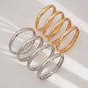 Twist-Texture Bangle Bracelet Set in Gold-Tone and Silver-Tone Styles - Image 11
