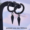 No Fade Different Length Pointed Cone Dangle Earring Stainless Steel Round Hoop Earrings For Women Men Jewelry Ear Piercing Gift - Image 39