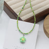 Beaded Daisy Choker Necklace Colorful Y2K Style - Image 8