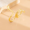 Ingemark 6 Styles Unique Large Petal Flower Twisted Wave Rings for Women Vintage Geometric Adjustable Ring Jewelry Steampunk Men - Image 6