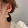 Ftcy French Pearl Zircon Earrings for Women Elegant Fireworks Ball Drop Earrings Women's Jewelry Gifts - Image 2