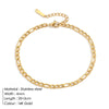 Franco Link Chain Anklets For Men Women Hip Hop Rapper Stainless Steel Foot Jewelry Leg Chain Ankle Cuban Chains - Image 8