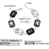 Chunky CZ Necklaces Bracelets Big Square Multi Color Zircon Necklace Bracelet Gold Plated Stainless Steel Statement Jewelry - Image 11