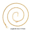 Ten-Piece Stainless Steel Chain Necklace Lot in Gold-Tone with 45 cm Length - Image 24