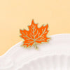 Leaf Metal Badge, Plant Autumn Intent, Maple Leaf, Simple and Versatile Brooch, Clothes, Bags, Accessories - Image 3