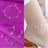 Silver Color Stamp Anklets For Women Foot Leg Chain Link Bracelet Tassel Charms Beach Accessories Jewelry For Female - Image 8