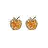 Candy Colored Apple Rhinestone Earrings For Women Fresh And Sweet Fruit Earrings Summer Day Beach Vacation Jewelry - Image 5