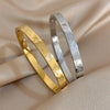 Starfish Shell Seahorse Carved Stainless Steel Cuff Bangles Bracelets Retro Rhinestone Wristband Jewelry Women's - Image 2