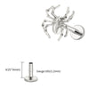 Titanium Spider Labret Lip Ring Tragus Cartilage Conch Flat Helix Stud Earring Halloween Piercing Jewelry - Image 7