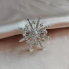 Rhinestone Snowflake Brooches Simple Flower Brooches For Women Men Clothing Pins Shiny Jewelry Gifts - Image 5