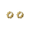 Irregular Wavy Pleated Hoop Earrings in Stainless Steel - Image 6