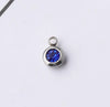 60 piece/lot Stainless Steel Crystal Pendant steel Gold Color 12 Birthstone Charm Round 6mm 6.5mm Rhinestones Charms - Image 17