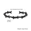 Vintage Twisted Knotted Opening Bracelet, Stainless Steel Twisted Thorn Design Wrist Bangles for Men, Vintage Jewelry - Image 8