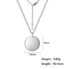Minimalist Small Round Pendant Necklaces for Women Stainless Steel Gold Color Simple Choker Necklaces Jewelry Gifts - Image 7