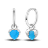Silver Color Earrings Blue Zircon Stars Moon Irregularity Earrings For Woman Birthday Jewelry Gifts - Image 39