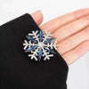 Women‘s Brooch Crystal Snowflake Lapel Pins for Men Blue CZ Rhinestone Suit Clothes Badge Jewelry Accessories - Image 5