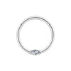 Titanium Marquise CZ Cartilage Piercing Hoop Earring 16G Dainty Nose Ring Daith Helix Septum Clicker - Image 6