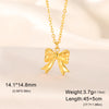 Romantic Bowknot Necklace for Women Stainless Steel Pendant Jewelry Kpop Wedding Korean Bow Choker Neck Chain Gift - Image 8