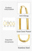 Two-Piece Clip-On Hoop Earrings with Oval Profile - Image 23