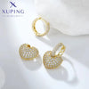 Copper Gold Color Heart Hoop Earrings for Women Simple Party Gifts - Image 6
