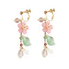 Kawaii Clip on Earrings No Piercing Cute Cat Butterfly Bunny Asymmetric Ear Clips Pink Sweet Sakura Style Ear Jewelry for Women - Image 15