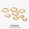 Cubic Zirconia Huggie Hoop Earrings in Multiple Sizes - Image 1