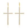 Minimalist Zircon Imitation Pearl Cross Drop Earrings For Women Gothic Punk Jesus Cross Dangle Earrings Party Jewelry - Image 10