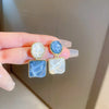 Geometric Resin Drop Earrings in Multiple Colors - Image 13