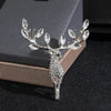 All Rhinestone Deer Brooch For Women Unisex Zircon Animal Brooches Dress Suit Decoration Pin Casual Banquet Gifts - Image 5