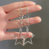 Stylish Geometry Hollow Star Charming Hollow Out Curly Round Star Long Stud Earring for Women Jewelry Accessories Gift - Image 2