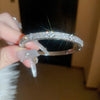 Shiny Cubic Zirconia Embellished Gold Silver Plated Bangle Bracelets for Women Party Wedding Daily Wear Jewelry - Image 15