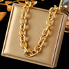 316L Stainless Steel Gold Silver Color Thick Chain Necklace For Women Cuban Neck Chain Jewelry Gift - Image 15