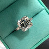 Solitaire Round cut Lab Diamond Ring Silver Engagement Wedding Band Rings for women Bridal Party Jewelry Gift - Image 8