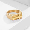 Unisex Stainless Steel Cross Signet Ring Radiant Sunburst Texture Christian Religious Finger Band Men Women Faith Jewelry Gift - Image 4